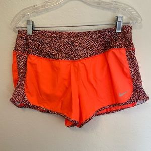 Nike Dri-Fit neon running shorts